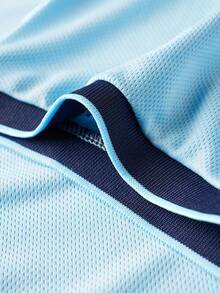 Airaco 男士休闲撞色滚边短袖Polo衫，夏季 - 彩色 - 查看 5