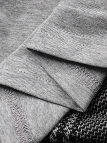 DAZY Women's Off-Shoulder Casual Long Sleeve T-Shirt, Korean Style - Grey - View 5