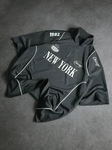 STYNVO Men's Casual Letter Print Short Sleeve Polo Shirt, Summer - Multicolor - View 1