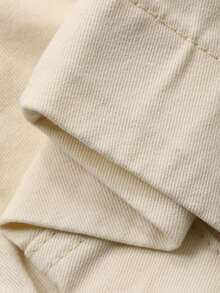 DAZY 女士常规腰部开衩设计休闲筒状牛仔裤 - 白色 - 查看 8