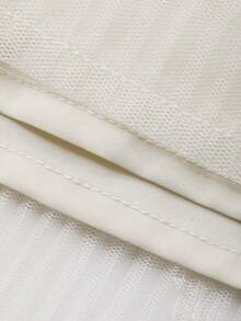 DAZY Girls (Small) V-Neck Sequin Korean Style Party Birthday Ruffled Hem Embellished Spring/Summer Dress - Apricot - View 8