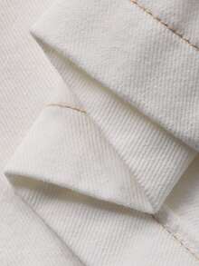 DAZY Women's V-Neck Sleeveless Denim Cardigan And Straight Leg Jeans Casual Denim Suit Vacation - White - View 7