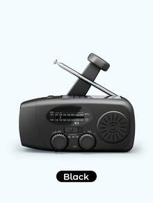 Teckwe Hand Crank Radio With 2000mAh Cellphone Charger, AM FM NOAA Weather Radio With Bright Flashlight For Home And Outdoor Emergencies - Multi-color - one size fits all - View 15