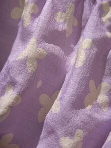 SHEIN Playful Pals 3件套女婴柔软彩色短裤套装，米色、白色、粉色，简约风格，宽松版型，适合户外玩耍、居家穿着，也适合各种派对场合，夏季适用 - 彩色 - 查看 4