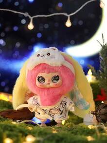 POKOJA LAND 星夜睡衣主题盲盒人偶（8个常规款+2个隐藏款） - ABS材质可爱角色收藏品，星条装饰，梦幻夜景风格玩偶，送给亲朋好友的贴心礼物，适合桌面/展示摆件，可爱人偶爱好者的理想之选，盲盒包装（非毛绒填充物） - 潮玩盲盒 - 查看 9
