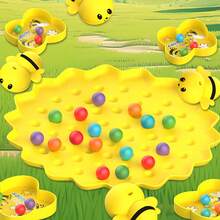 MINKOJA 一套新奇蜜蜂棋盘游戏玩具，寓教于乐的钓鱼游戏，适合亲子互动，多人游戏，完美礼物（适合3岁以上儿童） - 彩色 - 查看 8