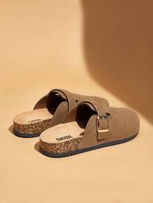 Solecia Dép lê nữ đế dày, mềm mại, mũi tròn thời trang, ấm áp, thích hợp cho kỳ nghỉ xuân, lễ Phục sinh và Giáng sinh. - Màu Khaki - Xem 8