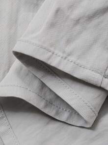 Livesso Đầm midi cổ tròn tối giản màu trơn dành cho nữ, đầm mùa hè mặc thường ngày thoải mái. - Xám - Xem 8