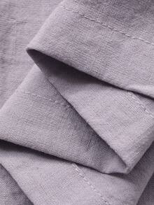 DAZY Tween Girls Round Neck Sleeveless Shirt And Wide Leg Pants Set, Fall Outfit - Purple - View 7