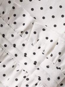 DAZY Toddler Girls' Polka Dot Loose Wide Leg Casual Pants, Versatile All-Over Print, Spring/Summer - White - View 11