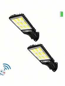 1/2/4/6/8 piezas Luces solares exteriores de alta luminosidad, luces solares para senderos con sensor de movimiento, luces de LED, 3 modos de iluminación, adecuadas para hotel, porche, jardín, patio, cerca, patio y talla grande - Blanco - Ver 12