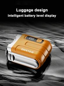 Teckwe 迷你电动智能剃须刀家用车载剃须刀数字显示双刀片可充电剃须刀强力胡须修剪器 - 彩色 - 查看 5