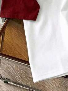 Manfinity Joysei Men's Casual Funny Rabbit Faux Pocket Print Raglan Sleeve T-Shirt, Red - Red and White - View 4