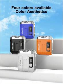 Teckwe 迷你电动智能剃须刀家用车载剃须刀数字显示双刀片可充电剃须刀强力胡须修剪器 - 彩色 - 查看 1