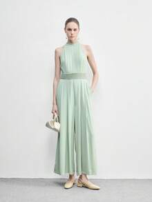 CUCCOO BIZCHIC Women's Exquisite Square Toe Light Yellow Simple Commuting Workplace Wear Low-Heeled Thick-Heeled Shoes, Exposed Heel Shoes - Mustard Yellow - View 6