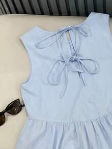 GlowEve Women's Casual Solid Blue Shirt - Blue - View 3