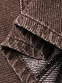 DAZY Women's Washed Tie-Up Casual Denim Jeans, Street Style, Autumn/Winter