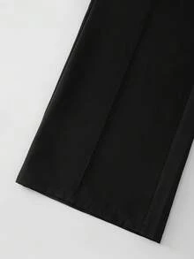 GlowEve CURVE Quần công sở thời trang dáng rộng dành cho nữ cỡ lớn - màu đen - Xem 3