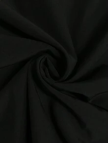 GlowEve CURVE 大码女士优雅纯色无袖连体裤 - 黑色 - 查看 3