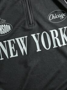 STYNVO Men's Casual Letter Print Short Sleeve Polo Shirt, Summer - Multicolor - View 5