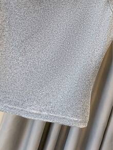 Franclia Áo không tay cỡ lớn kiểu dáng thường ngày với nơ trang trí. - Xám - Xem 6