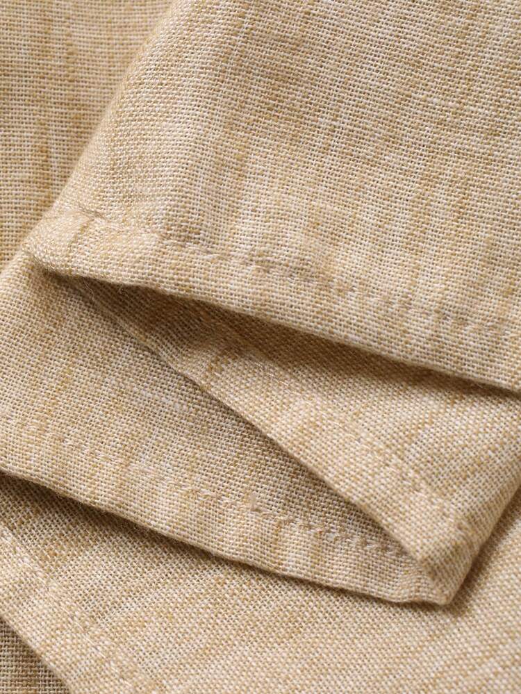 2pcs Women Solid Color Loose Drawstring Beaded Tie Sleeveless Tank Top And Wide Leg Pants Casual Vacation Suit, Spring/Summer