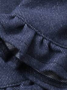 DAZY Toddler Girls' Washed Ombre Korean Style Fresh Denim, Summer - Blue - View 3