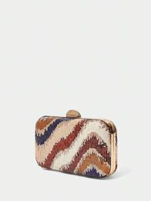 SHECARRY 时尚派对优雅彩色亮片手拿包 - 彩色 - 查看 5