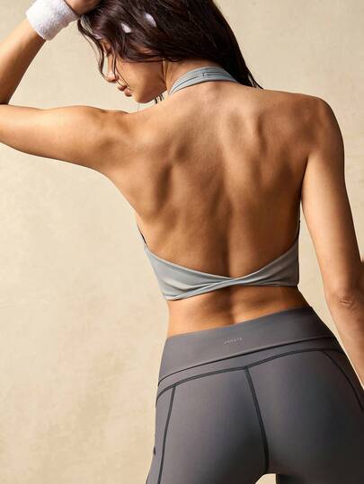 VARSIVA 女士纯色露背吊带运动文胸内衣