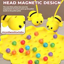 MINKOJA 一套新奇蜜蜂棋盘游戏玩具，寓教于乐的钓鱼游戏，适合亲子互动，多人游戏，完美礼物（适合3岁以上儿童） - 彩色 - 查看 7