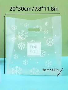 00 50 10 雪花雏菊印花礼品袋，适用于母亲节、婚礼、生日、毕业派对，可重复使用包装，必备用品 - 彩色 - 查看 13