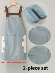 可爱创意防水围裙，带围兜，适合烹饪、家务，个性化图案设计，无袖成人工作服，厨房、浴室、家居用品供应商 - 彩色 - 查看 14