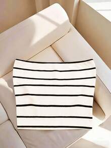 GlowEve 女士条纹休闲百搭抹胸上衣 - 彩色 - 查看 2