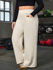 Flexra Quần jean denim co giãn mềm mại, màu xanh nhạt, cỡ lớn - Màu be - Xem 5