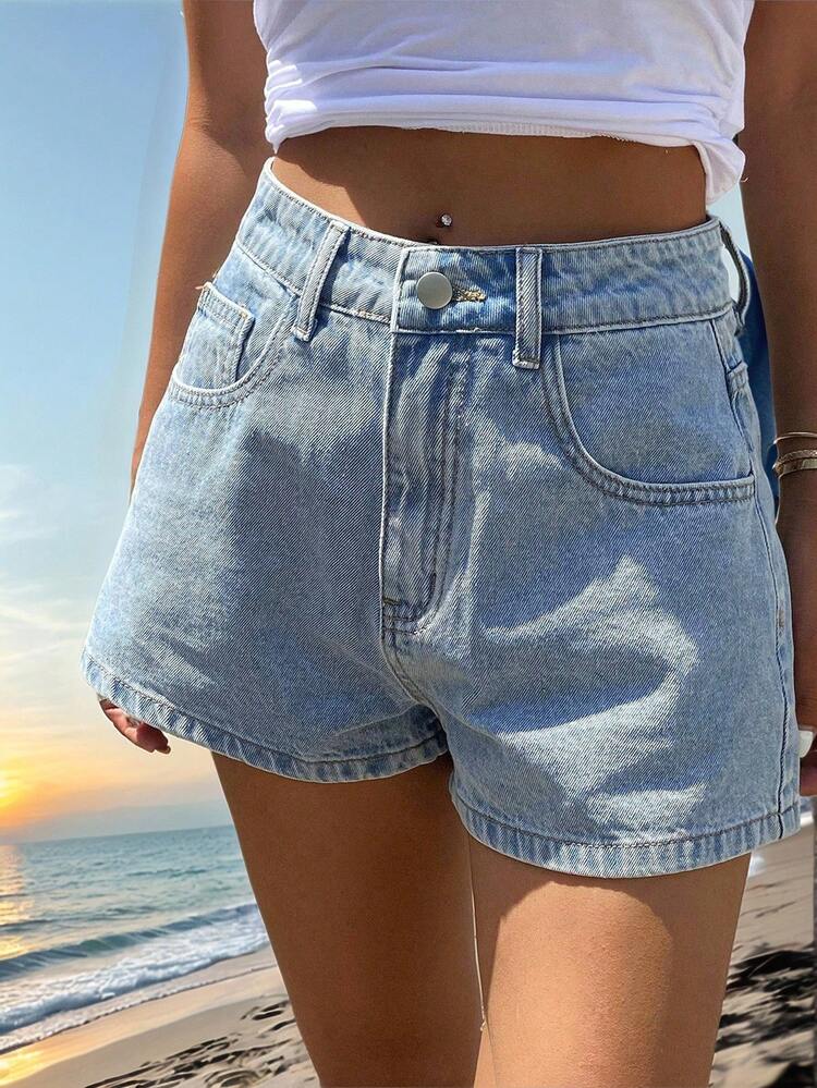 Tall Women's Casual Denim Shorts Jorts