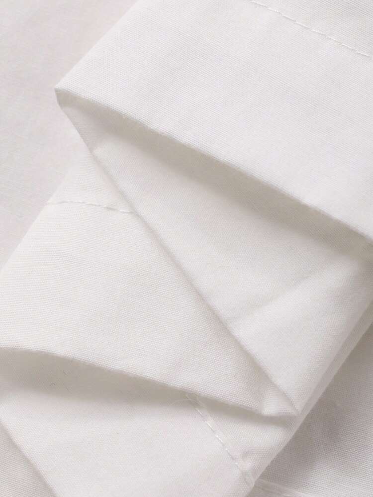 Women's Elastic Waist Loose Solid Color Pants, Elegant For Vacation, Spring/Autumn