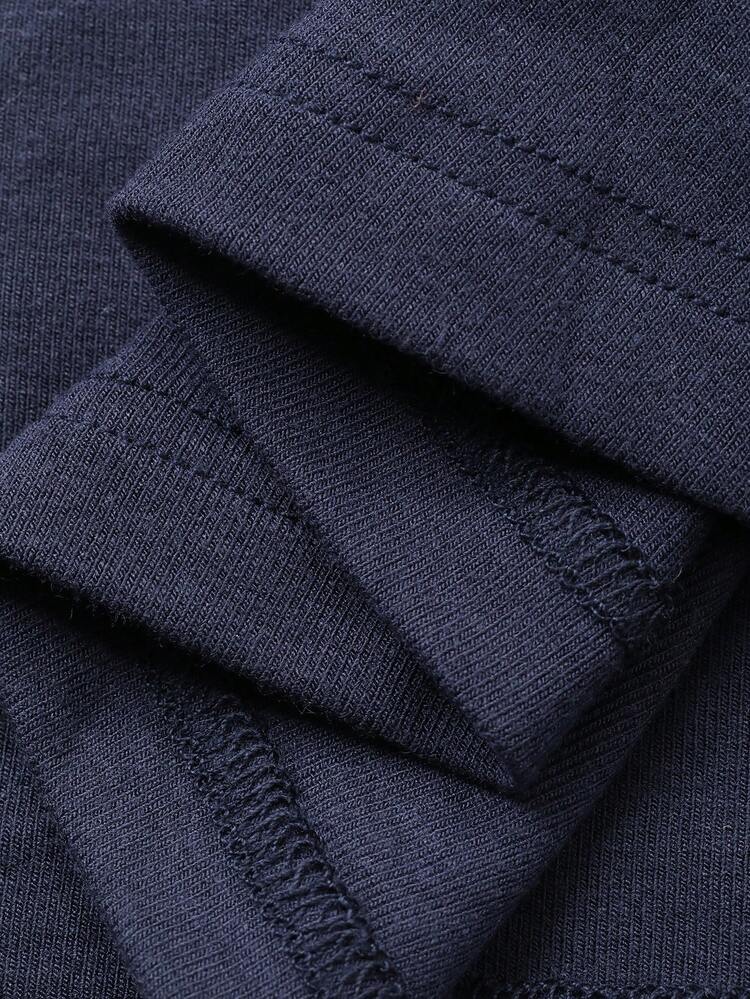 DAZY Damska sukienka letnia z asymetrycznymi ramionami i koronkowym wykończeniem, o długości do połowy łydki, idealna na co dzień - Niebieski - Zobacz 3