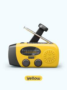 Teckwe Hand Crank Radio With 2000mAh Cellphone Charger, AM FM NOAA Weather Radio With Bright Flashlight For Home And Outdoor Emergencies - Multi-color - one size fits all - View 17