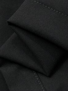 DAZY Đầm nữ dáng rộng có dây rút eo, có túi, thích hợp cho hoạt động ngoài trời/đường phố, kiểu midi đi nghỉ mát, đầm mùa xuân/hè. - màu đen - Xem 9