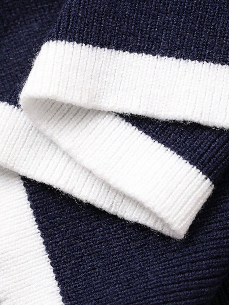 Dazy Plus Plus Size Women's Fashion Casual Colorblock V-Neck Short Sleeve Knit Top