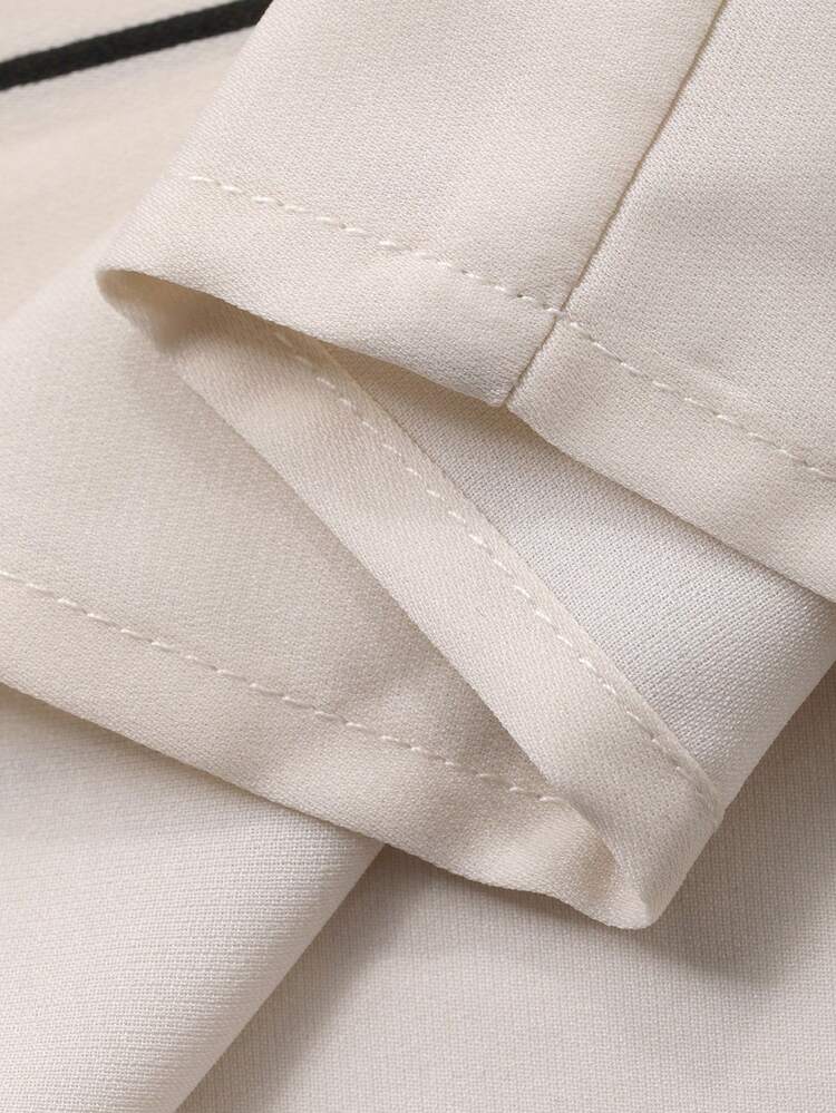 Women's Casual Vacation Style All-Over Print Slant Pocket Pleated Loose Wide Leg Pants, Spring/Summer/Autumn