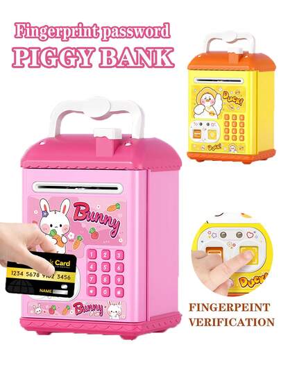 MINKOJA - SELECTS 1pc,Children's ATM Cash Box, Cartoon Key-Shaped Astronaut/Bear/Pony Piggy Bank, Creative Storage Box, Kindergarten Children's Birthday Gift Toy, Key Storage Cabinet,Teen Toys,Easter,Easter Gift,Childen's Day