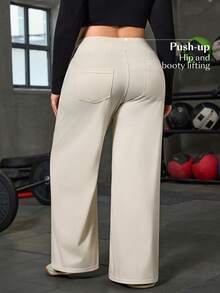 Flexra Quần jean denim co giãn mềm mại, màu xanh nhạt, cỡ lớn - Màu be - Xem 2