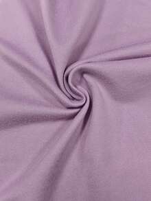 SHEIN Tall Women's Fashion Sheer Mesh Patchwork Long Sleeve Bodysuits Lavender Bodysuit Mesh Bodysuit Women's Bodysuit - Purple - View 3