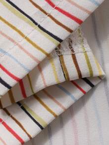 DAZY 女婴/幼儿翻领长袖条纹时尚睡衣 - 杏色 - 查看 6