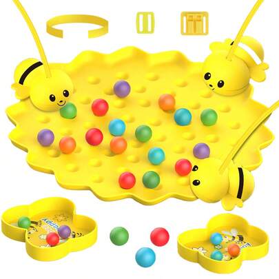 1 Set Novelty Bee Board Game Toys, Educational Fishing, Suitable For Parent- Interaction, Multiplayer Games, Perfect Gifts(Suitable For Ages 3+)