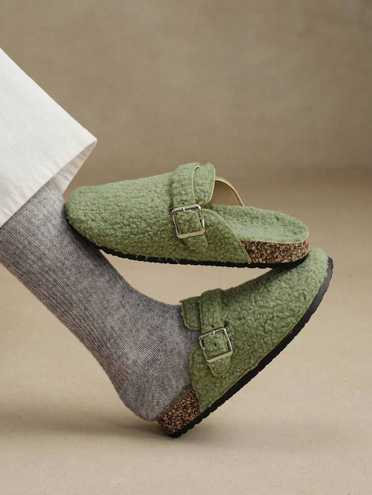 Women's Round Toe Fluffy Slippers School Supplies Back To School Spring Shoes Spring Break Easter For Christmas