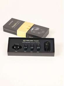 1Pc Premium Smart Prayer Counter Ring, APP Connected, Adjustable Digital Counter, Tasbih Ring, Black, Dual Use For Sports & Fitness - Multicolor - View 11