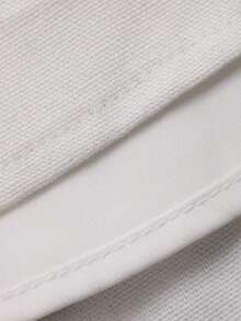 DAZY 刺绣图案宽松翻领长袖衬衫搭配A字长裙，优雅度假风两件套，适合女士春秋季穿着。 - 白色 - 查看 8