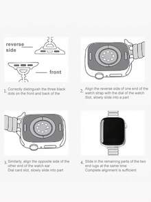 Teckwe 1. An Elegant Pearl Bow-Style Women's Wristband Suitable For Smartwatches 38/40/41/(S10-11)42mm. Fashionable Premium Women's Smart Wristband. - Multicolor - View 10